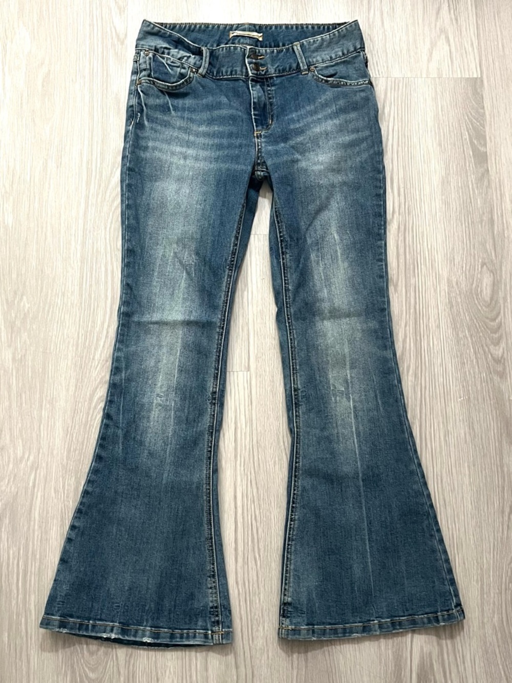 FREE PEOPLE Denim Mid Rise Flare Jeans Size 30